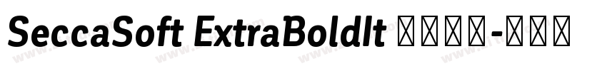 SeccaSoft ExtraBoldIt 字体下载字体转换